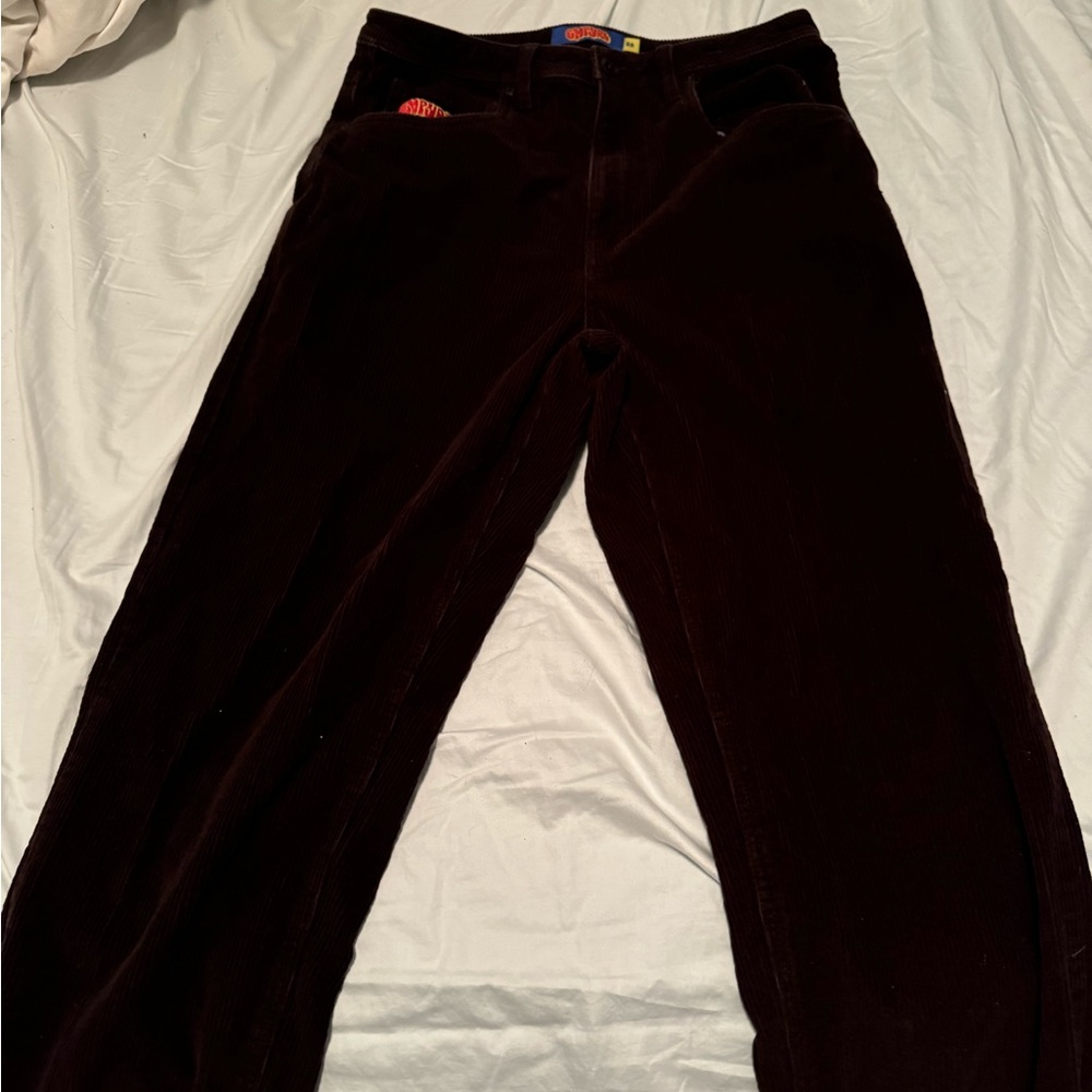 Brown baggy corduroy empire pants